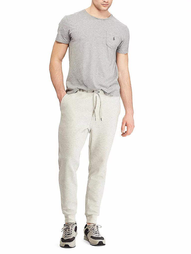 Polo Ralph Lauren pour homme. 710888283003 Pantalon jogger gris à double maille (L), Casuel, Coton 2